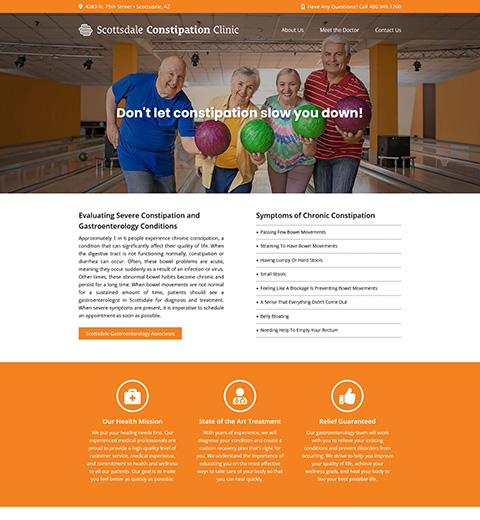 Website Design for Medical Clinic in Scottsdale