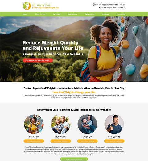 Weight Loss Clinic Website Design