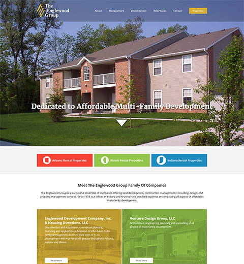 Website design for Property Management