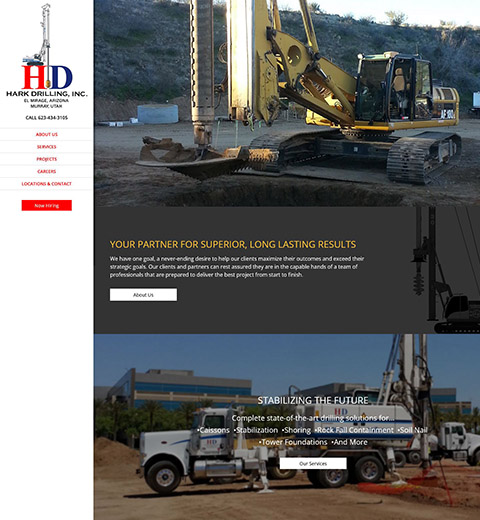 Commerical Contractor Website Design