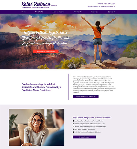 Pschiatrist Website Design in Scottsdale