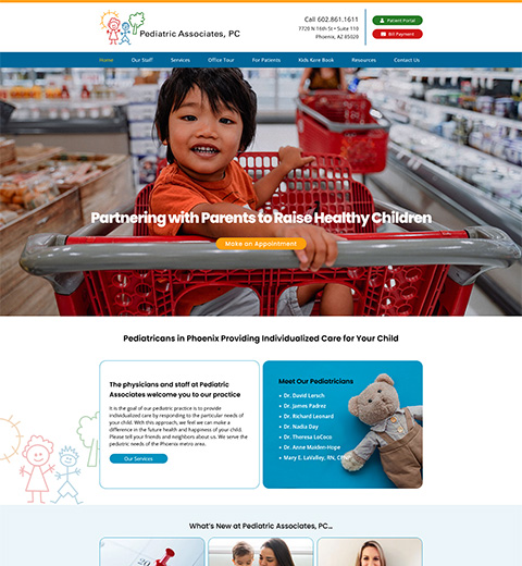 Pediatric Website Design in Phoenix