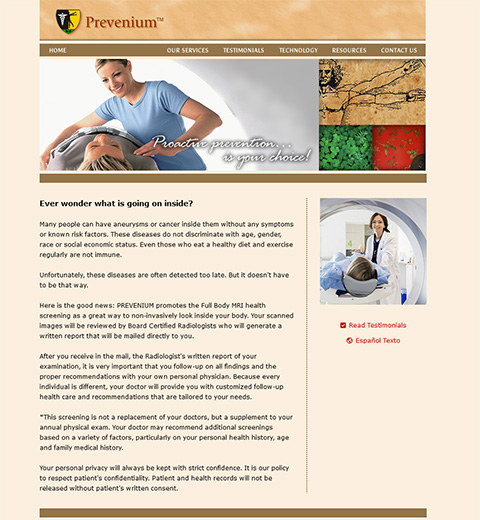 Radiologist Website Design in Scottsdale