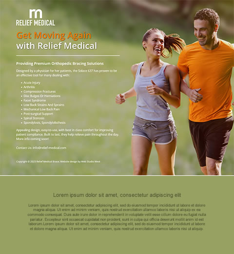 Relief Medical - Website Design