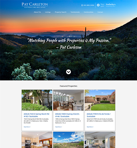 Scottsdale Realtor Website Design
