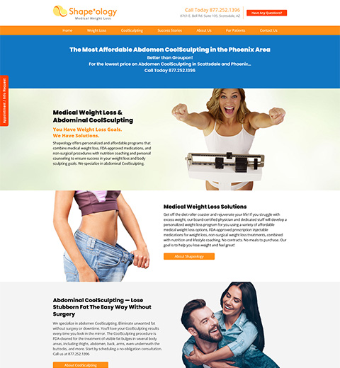 Weight Loss Clinic Website Design in Scottsdale