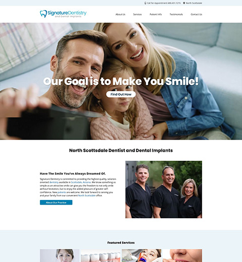 Dentist Website Design in Scottsdale