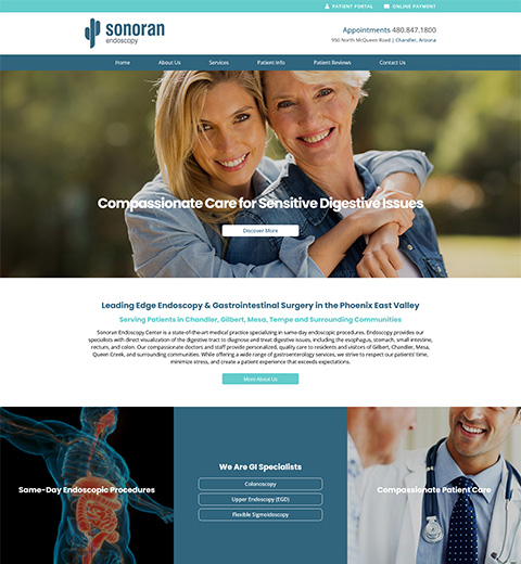 Endoscopy & Gastroenterologist Website Design in Chandler