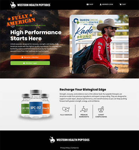 Medical Website Design for Peptides